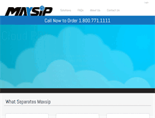 Tablet Screenshot of maxsip.com